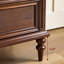 Armoire d'appoint en bois massif brun noisette