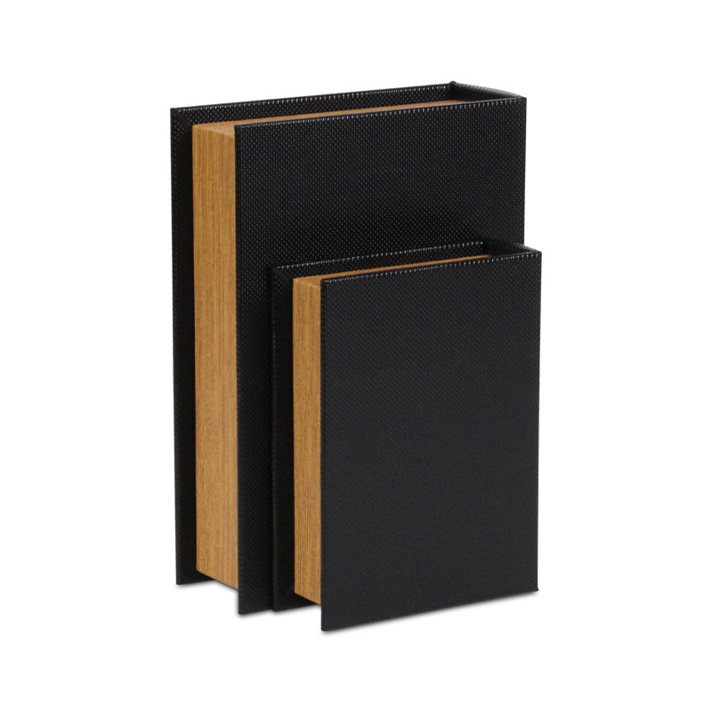 Ensemble de boîte à livres Liniva, Noir