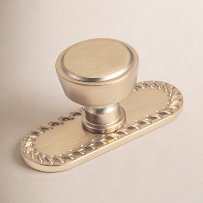 Mushroom Cabinet Knob with Backplate