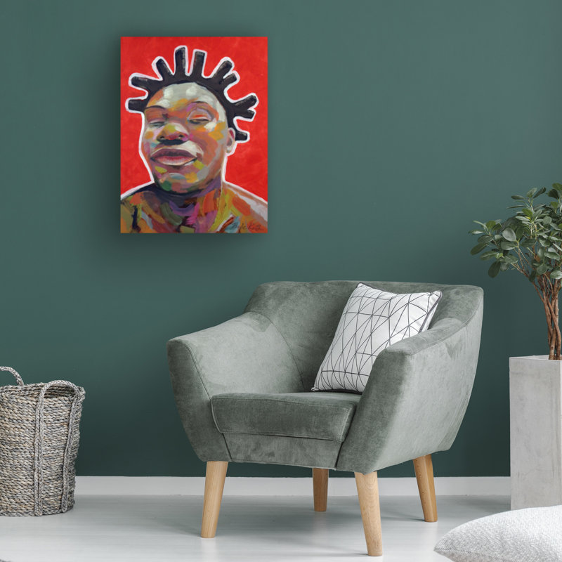«Bebe Keith Side Eye», art sur toile, H 19 po x l 14 po
