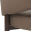 Chaise d'appoint moderne en similicuir et métal