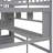 Full Size Solid Wood Loft Bed With Built-In Desk, Bookshelves And Storage Staircase-1552708993