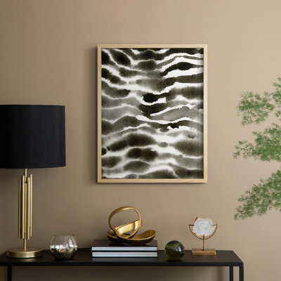 Impression encadrée Jungle Stripe II - bois massif