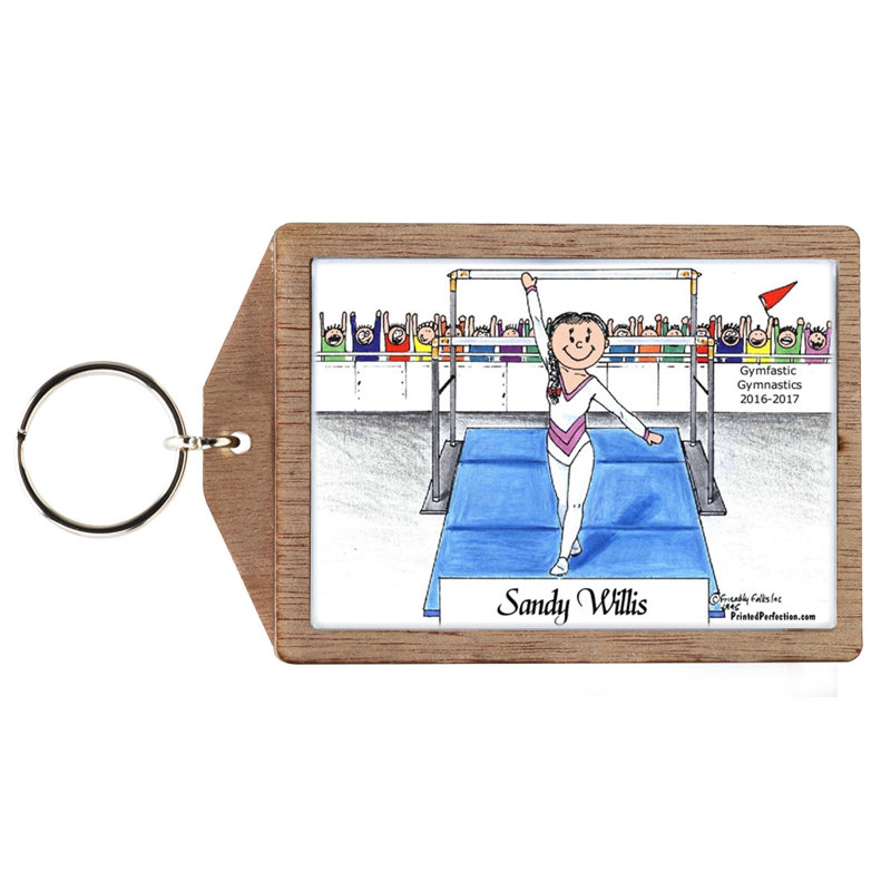 Gymnastique personnalisée - Porte-clés féminin