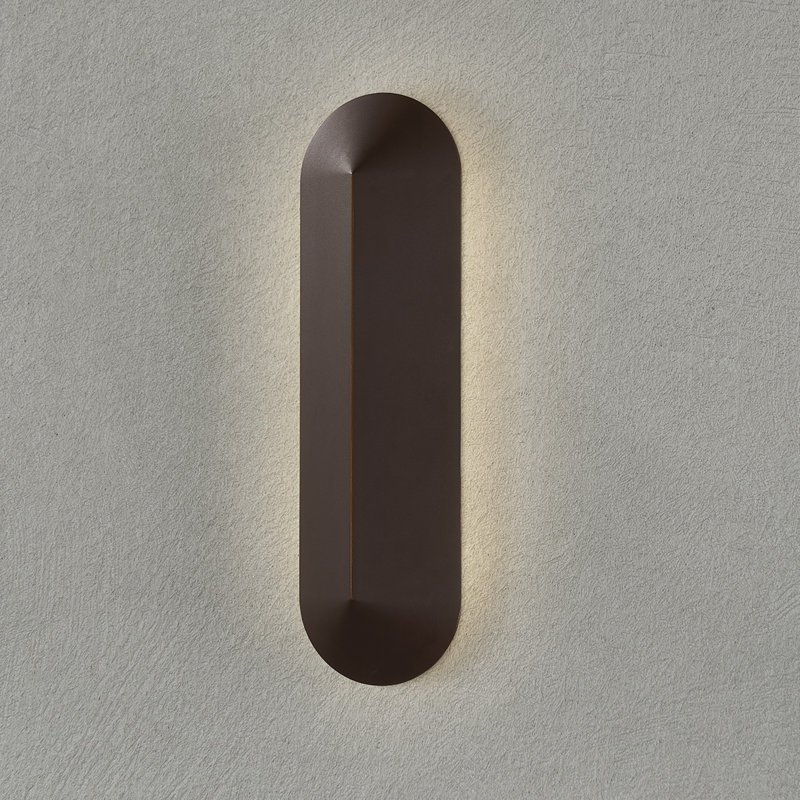 Applique murale d'extérieur 1 lumière DEL Tran Lighting en bronze texturé avec HL Tran Lighting