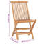  Ensemble repas d'extérieur pliable en teck-42411271-42411268