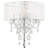 35" "Evangelia" Silver Crystal Accent Table Lamp with Clear Shade