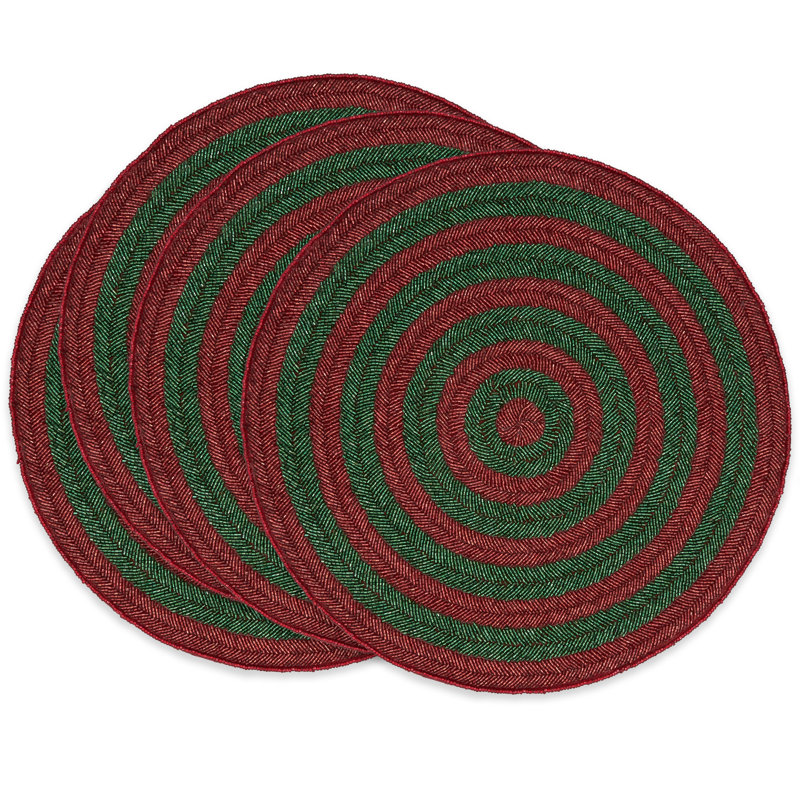 Napperon Nevin, Rouge / vert
