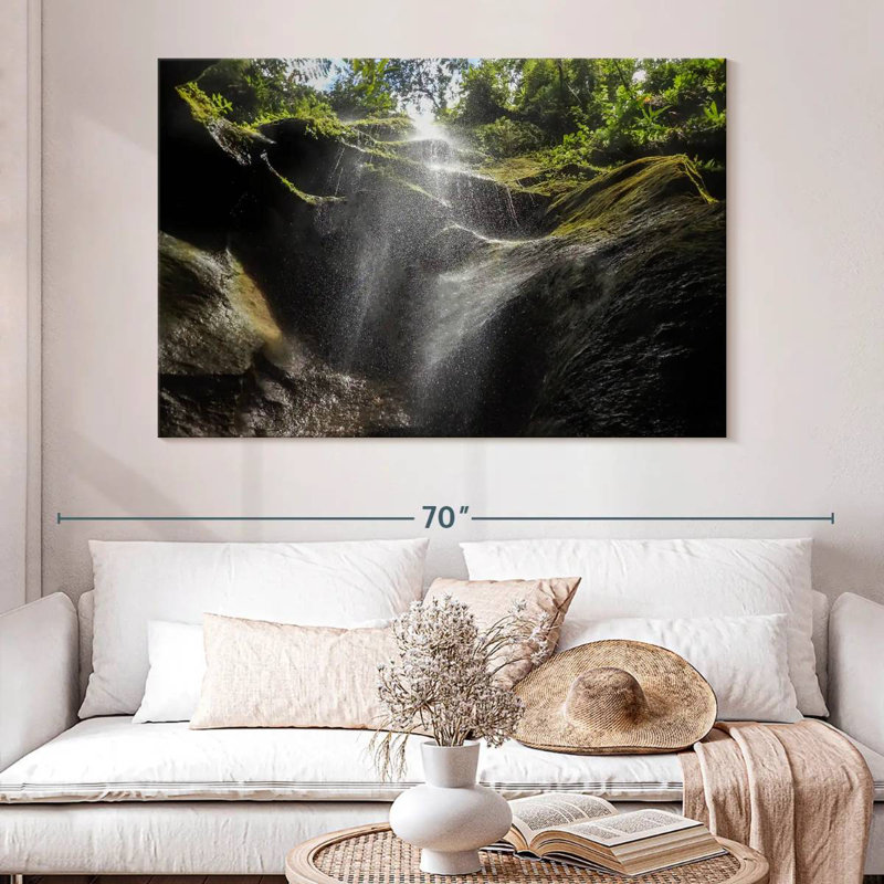 Alvord Dominica Secret Waterfall, 20" H x 30" W