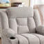 Fauteuil inclinable à deux moteurs de 41,73 po de largeur avec système de massage et de chauffage à la taille, fauteuil inclinable surdimensionné avec poches latérales, porte-gobelets-1164133506