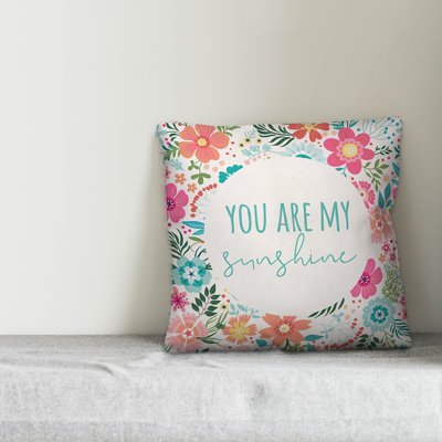 You Floral Throw Pillow