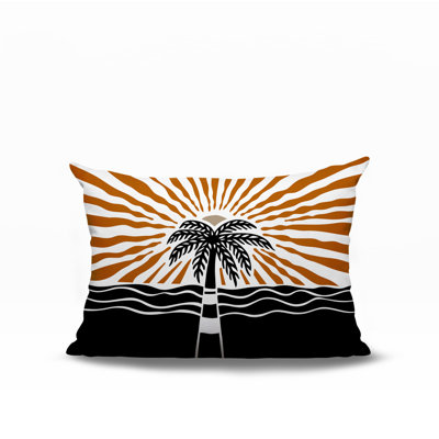 Oreiller rectangulaire réversible intérieur / extérieur Aky Palm