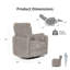 Fauteuil inclinable électrique pivotant Spinelli Chenille-1565610713
