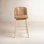 Noren Genuine Leather Swivel Counter Stool