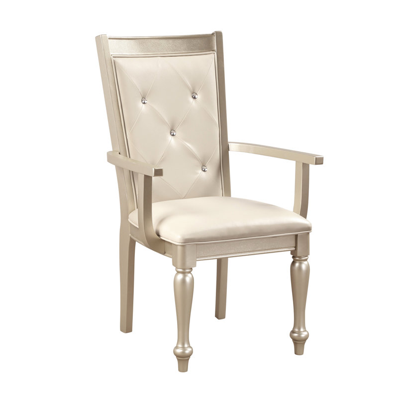 Fauteuils argentés avec dossier en cristal, argent élégant et moderne, dossier pour chambre
