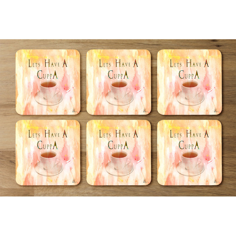 Square 6 Piece Coaster Set