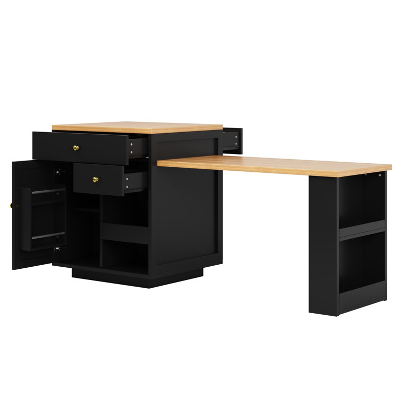 Kitchen Island, Black