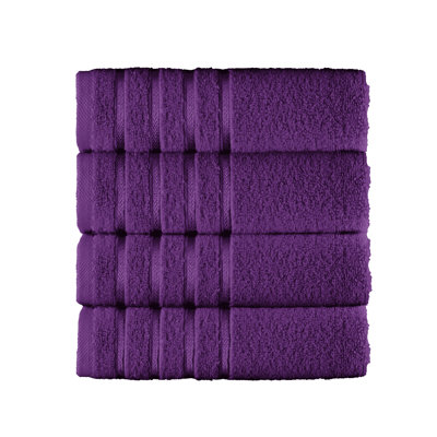 Elegant Comfort 100% Turkish Cotton 4-Piece Towel Set – Ultra Soft, Highly Absorbent, Quick Dry Bathroom Towels