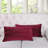 Pleated Velvet Lumbar Pillow Covers-506011736