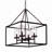 Anesia 4 - Light Lantern Rectangle Chandelier In Antique Bronze Finish