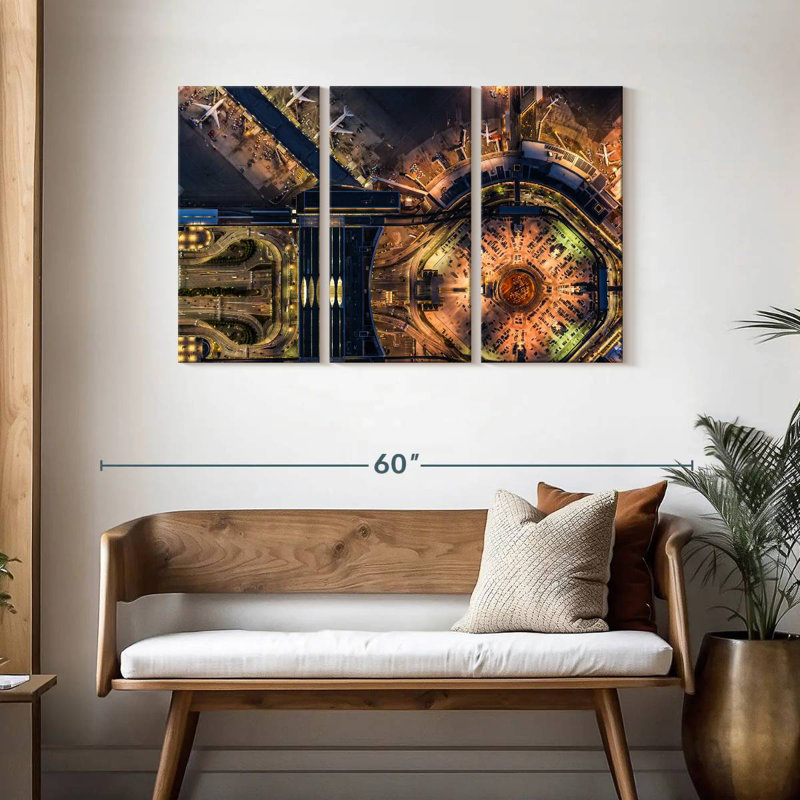 Sireci San Francisco Airport, 28" H x 45" W