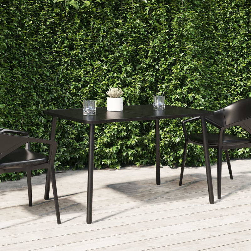 Kelmscott Square Metal Outdoor Dining Table , cm W cm D, 71cm H x 110cm W x 80cm D