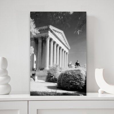 1970S Infrared Photograph Front Of Supreme Court Building Washington Dc Usa Classic Retro Vintage Wall Art