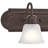 Nistler 5-Light 36-Inch Tannery Bronze Vanity Light with Satin Etched Glass Shades-697437264
