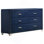 Commode rembourrée 6 tiroirs Kennedy Pacific Blue