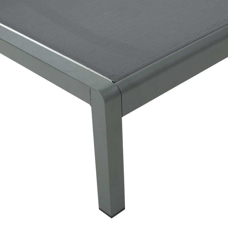 CAPE CORAL KD CHAISE LOUNGE GRY(MP2)( SET OF 2 ), Gray
