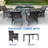 6 - Person Wicker Patio Dining Set with Rectangular Table , Cushions Included-68166799