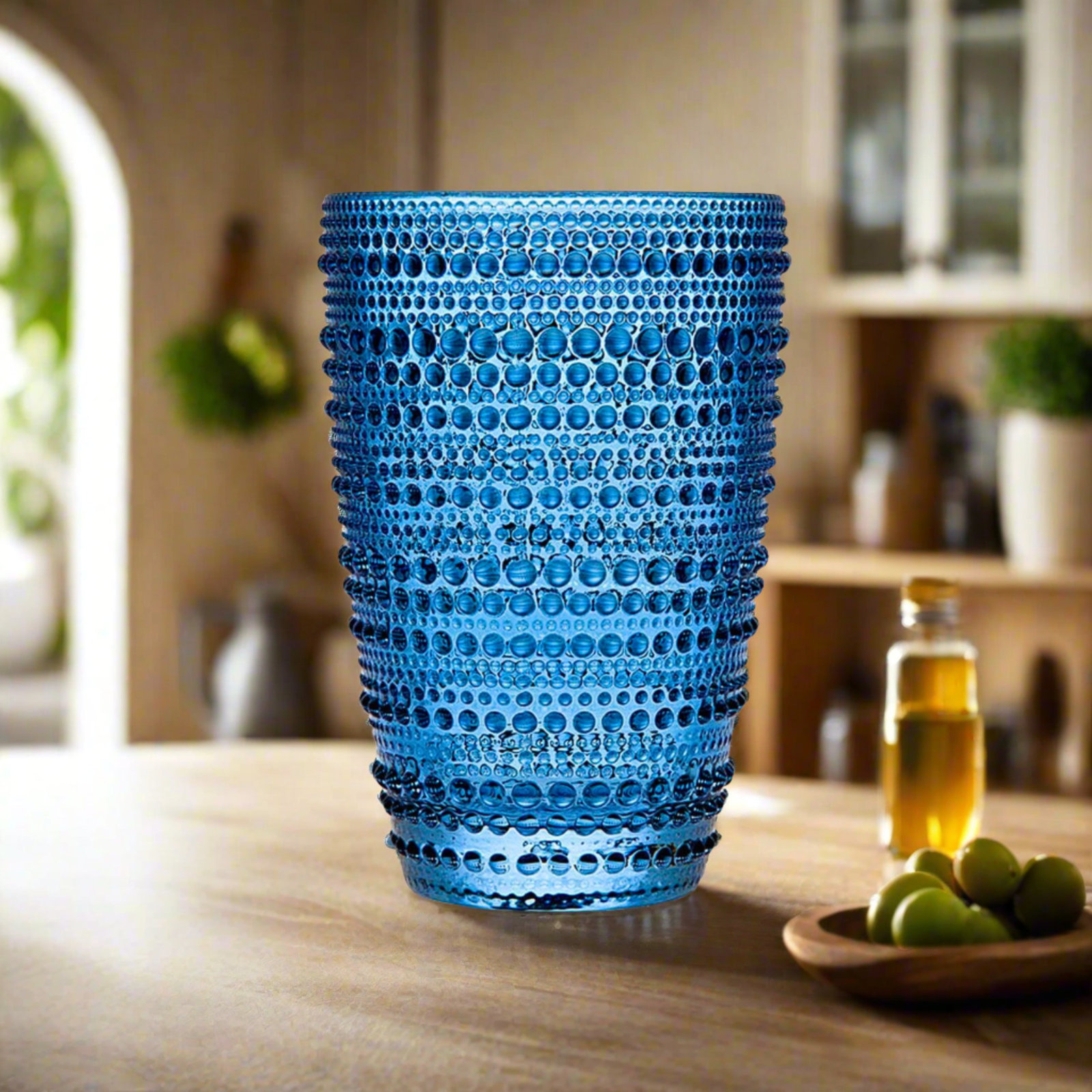 Babbitt Crystal Highball Glass, Navy