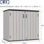 Armoire de rangement verticale en résine à deux portes avec plancher Decksplore 280 gallons-120466588