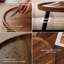 Ensemble de tables basses gigognes, tables de centre rondes modernes pour le salon, noyer