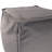 Qiviut Gray Square Pouf-283849748