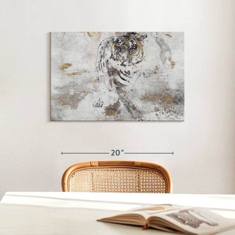 Brampt Tiger's Walk, 16" H x 24" W