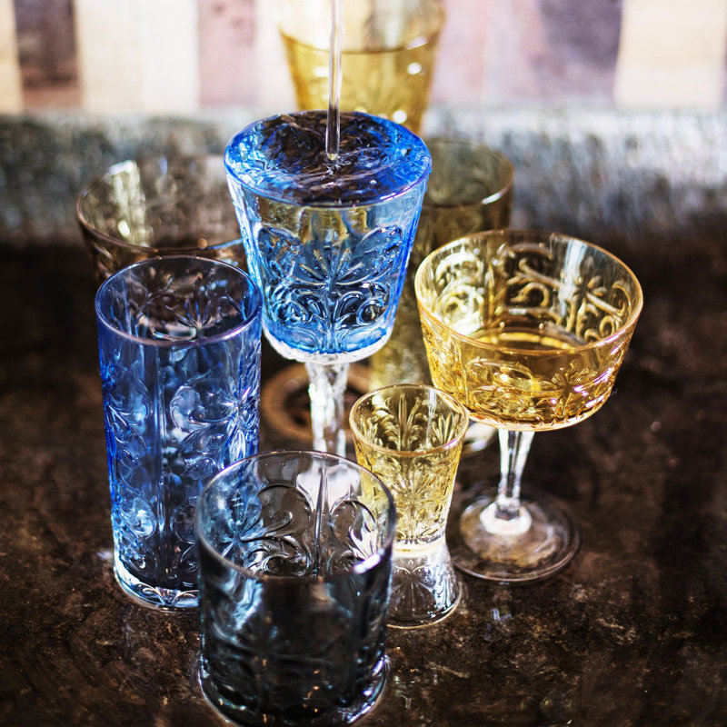 Barocco Shot Glass, Amber