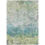 Tapis tissé à la machine Zamar Southwestern en bleu / vert / blanc-71017122