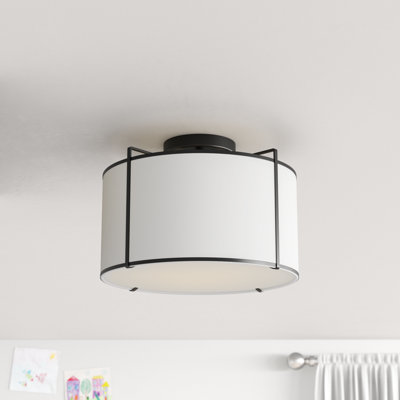 Trapezoid 2 Light Flush Mount