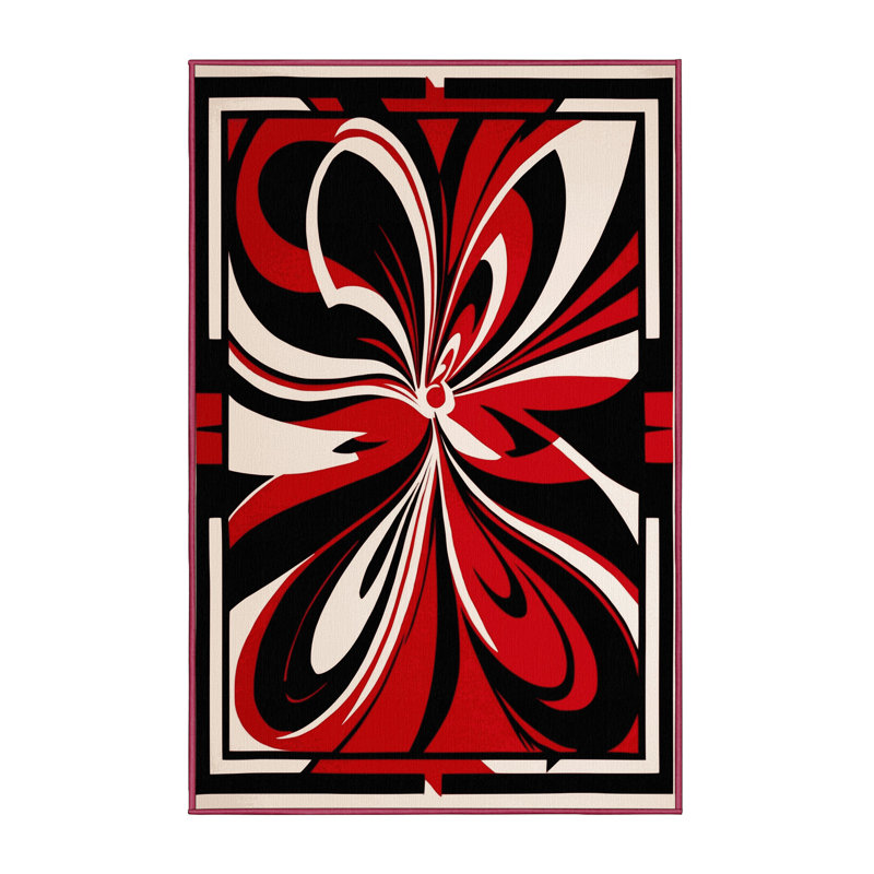 Aurora Flame Rug, Rectangle 3' x 5'