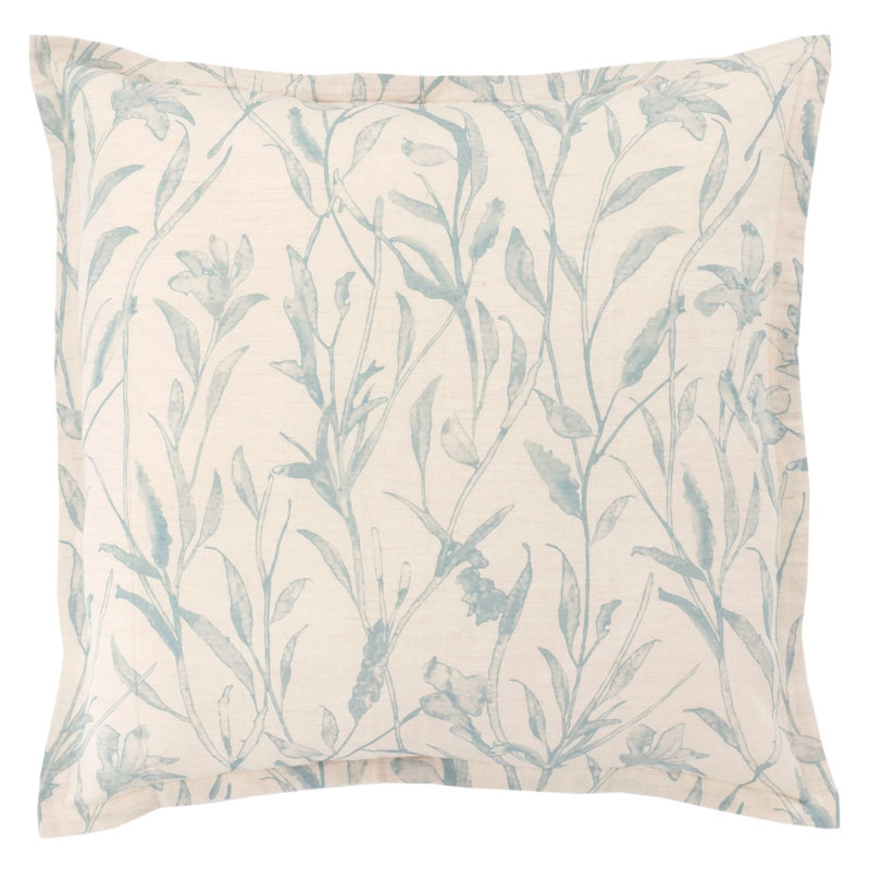 Margot Linen Floral 100% Linen Sham, Euro