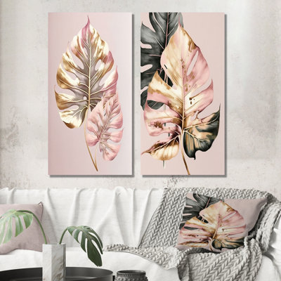«Feuille», 2 pièces sur toile