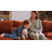 124 '' U-shaped Sectional Sofa, 8-Seater Modular Couch, Comfy Living Room Cushion Cloud Couch with Ottoman-861814972-867560761