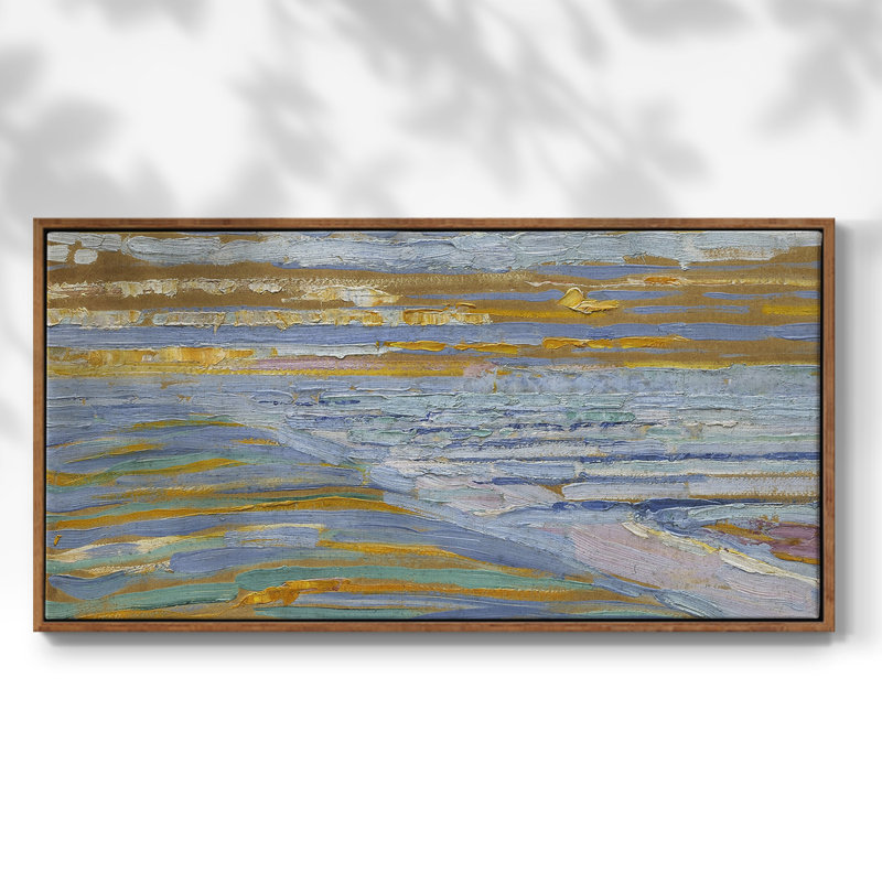Série paysage - CCL - Toile tendue avec châssis, prête à accrocher, H 21 po x l 41 po, Noyer
