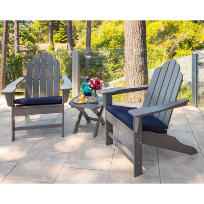 POLYWOOD Long Island Adirondack 3-Piece Set