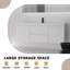 Meuble-lavabo simple 59,1 po avec comptoir et deux tiroirs, ensemble de meuble-lavabo mural flottant (robinet non inclus), entièrement assemblé-333945384-333945390