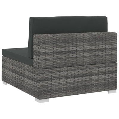 Canapé de patio rectangulaire avec coussins de 27,4 po de large Ciaron