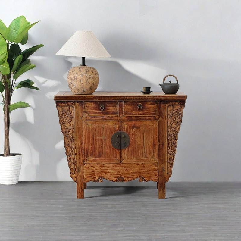 Armoire d'appoint sophistiquée de style chinois