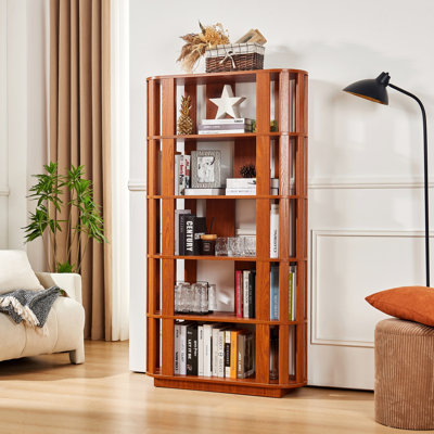 Bibliothèque ouverte en bois