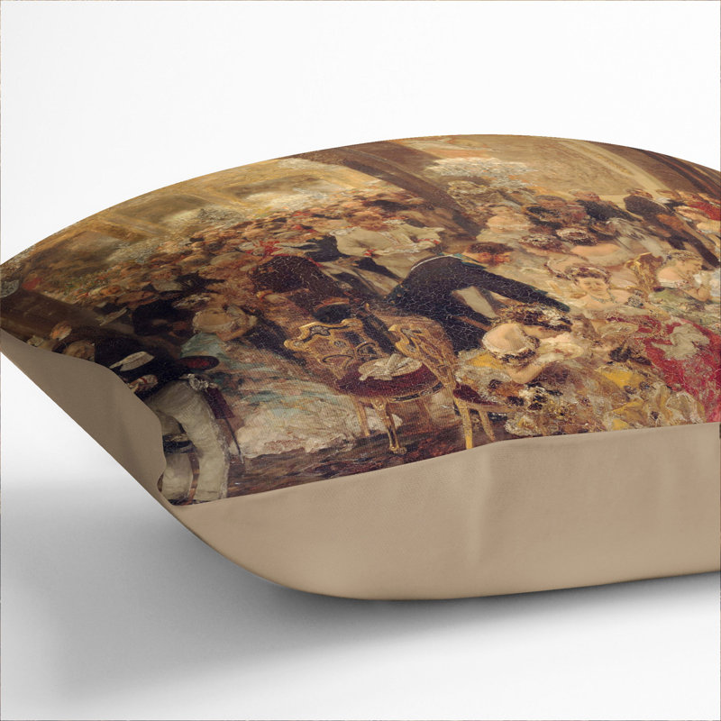Dinner at the Ball Scatter Cushion, Stone, 40cm H x 40cm W x 15cm D